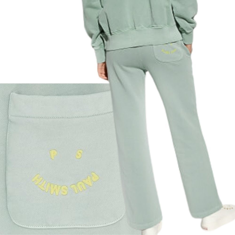 PS by Paul Smith Green Seafoam Sweatpants Organic Cotton Happy Pocket Lounge S